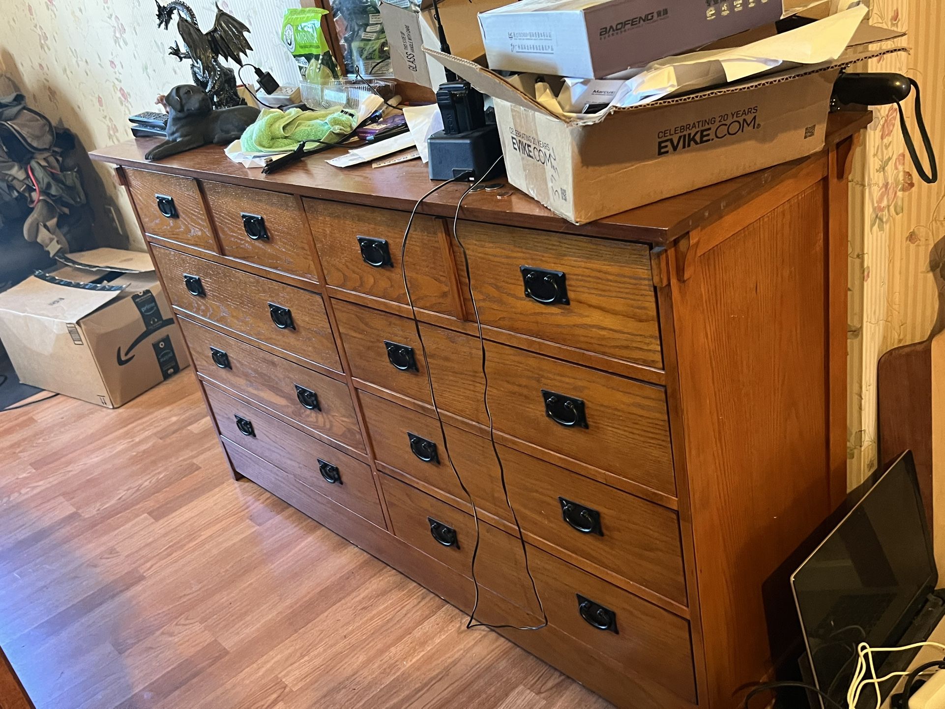 Mission Dresser And Bed Frame Mirror