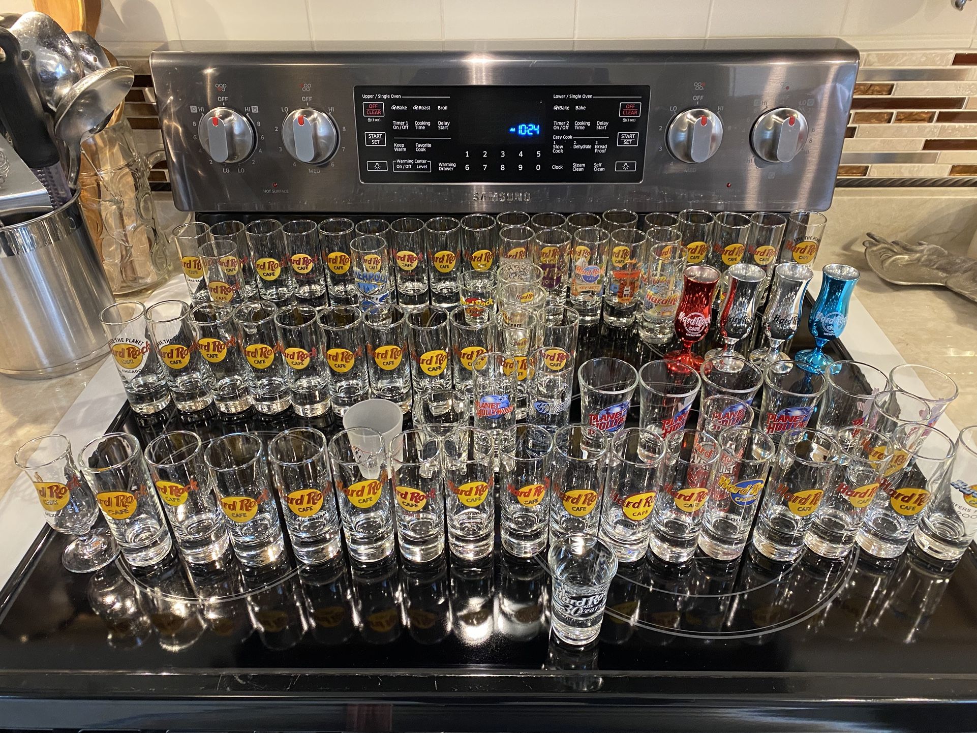 Hard Rock and Planet Hollywood Shot Glass Collection