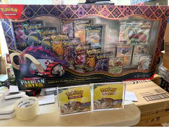 Pokemon Paldean Fates Great Tusk Iron Threads Ex Premium Collection
