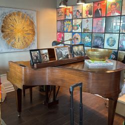  Lyon & Healy Mahogany Baby Grand Piano