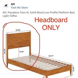 Size Twin- Solid Wood Headboard.