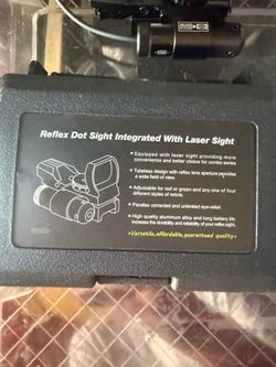 Reflex Dot Sight Integrated With Laser Sight