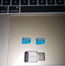 Samsung Micro Sd Cards for sale 512gb & 256gb with USB dongle