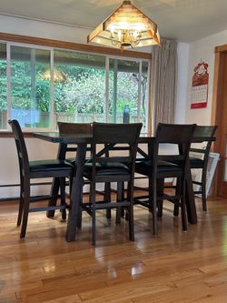Tall Table Set with Six Chairs