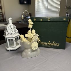 Department 56 Snowbabies “Merrily We Roll Along” Music Box