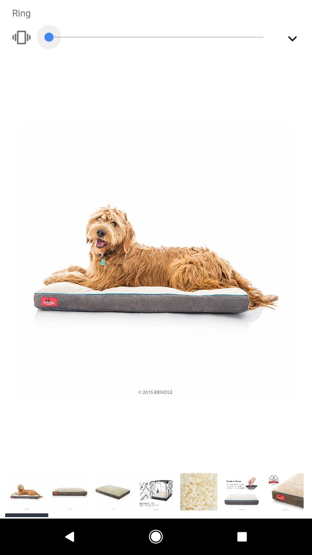 Brindle Soft Memory Foam Dog Bed with Removable Washable cover
