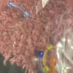 New 5 Pc Set  Colorful Belly Button Rings Set new 5 pc set