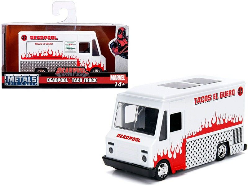 JadaDeadpool Taco Truck White "Marvel" Series 1/32 Diecast Model by Jada