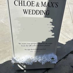 White Wooden Sign