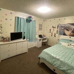 Bed Frame And Desk 