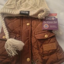 Dog Vest With Matching Hat