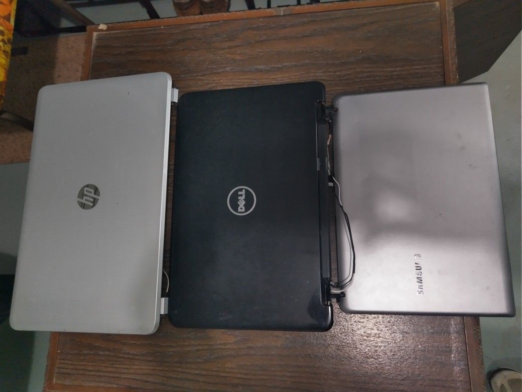Hp 17" , Dell 15.6" And Samsung 14" Complete LCD Screenso