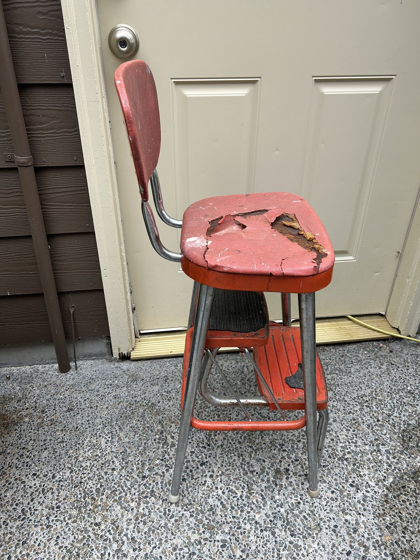 Yellow Mid Century Ames Maid Step Stool Vintage Cosco Step Folding