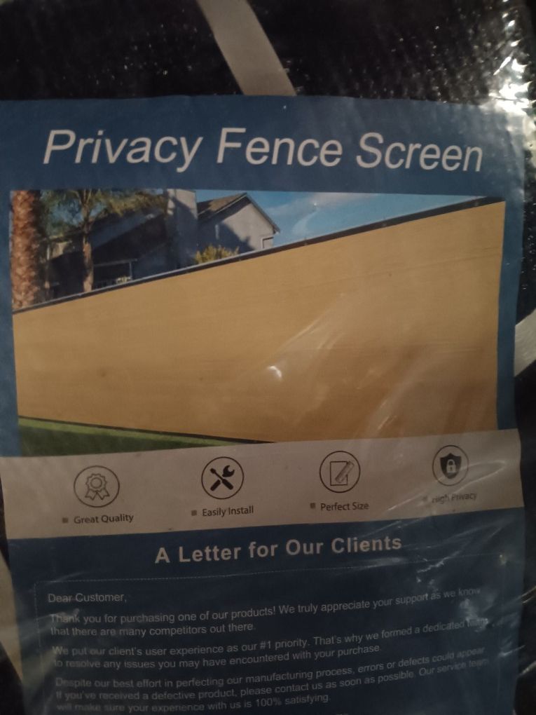 Privacy Fence Screen