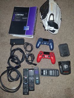 Mixed Lot – PS4 Controllers, Remotes, Cables & More