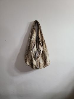 BoHo Python Leather Shoulder Bag