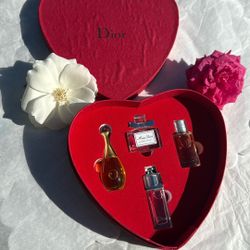 Dior Perfume Gift Set Heart Valentines Day Limited Edition Retail $120