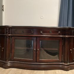 TV Console with Cabinets for Storage