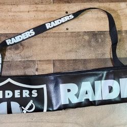 NFL Las Vegas Raiders Cooler Tube Sleeve Beach Can Koozie Beer Soda Sling Bag