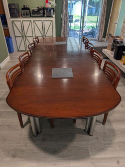 Large table with chairs