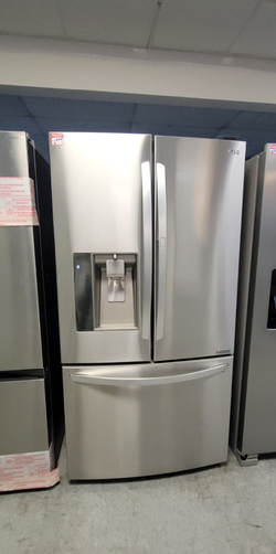 LG French Door Fridge – Stainless, Ice/Water, Bottom Freezer
