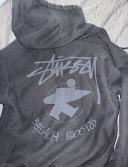 Stussy Beach Roots Black Zip Up Hoodie