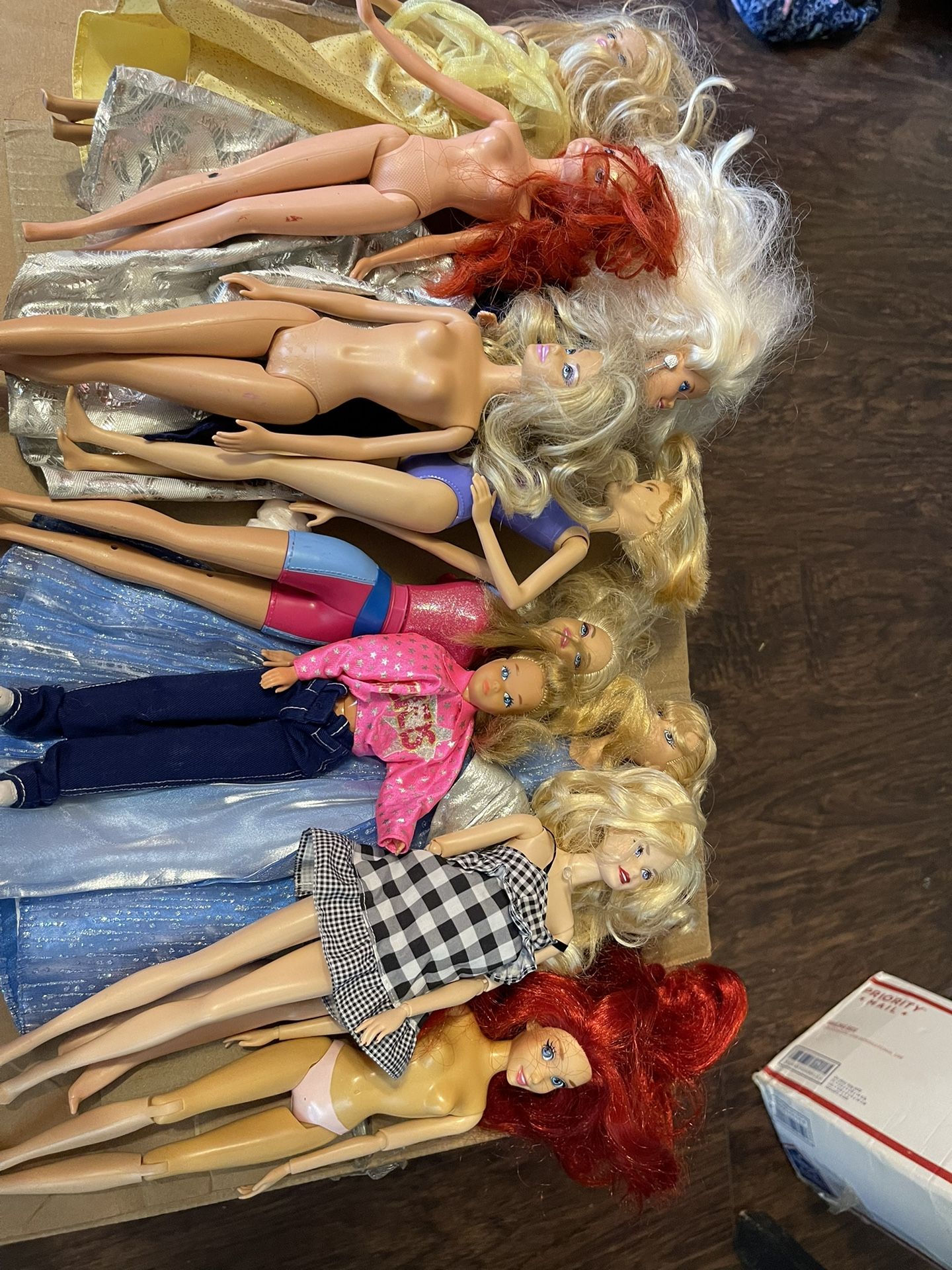 Box Of Dolls And Barbie