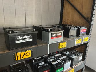 New and rebuilt and used car Batterys