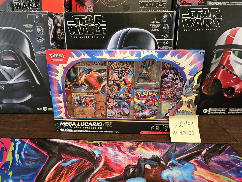 Pokemon TCG Mega Lucario ex Figure Collection Box Sealed 