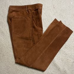 PIA RUCCI Genuine Suede Pants petite 8