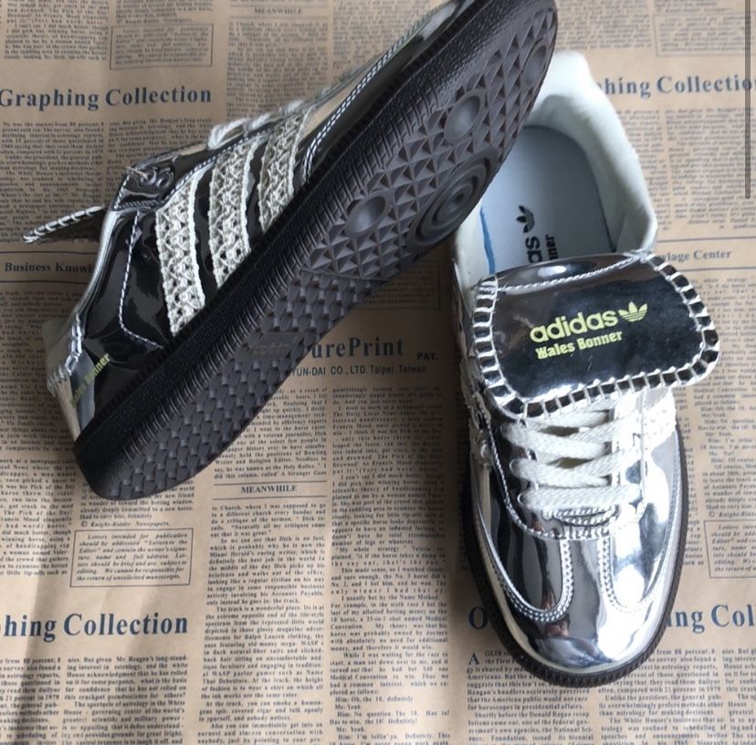 adidas gazelle silver green womens Wales Bonner x adidas MN Samba Metallic IH5777