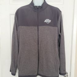 Ontario Reign Jacket Men's Gray Full Zip Softshell Hockey AHL.

Size XLarge 