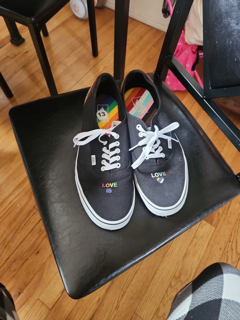 Vans Pride Love Is Love Size 13 Low Top Sneakers