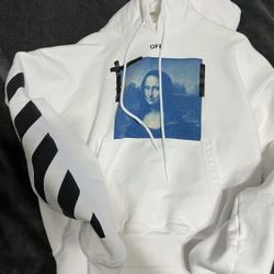 Mona Lisa Off-White Mens Jacket Large