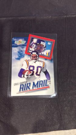 Cris Carter Score Air Mail Football Card