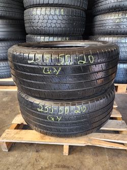 255 50R 20 USED TIRES GOOD YEAR 2555020 USED TIRES (PAIR) MOUNT BALANCE INCLUDED
