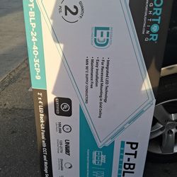 “NEW 2×4 Commercial LED Flat Panels – selectable watt & color (Portor PT-BLP series)