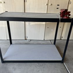 Work Bench, Shelf, Clamp