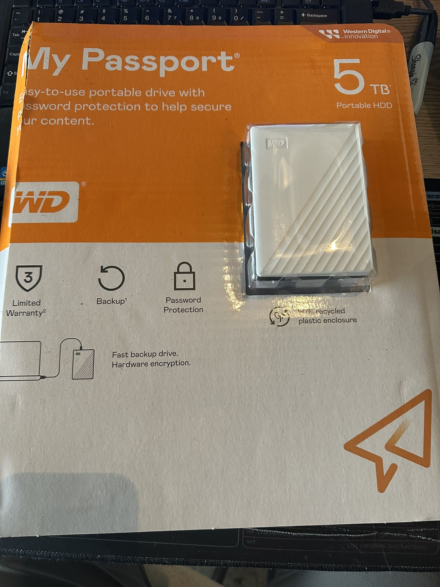 Western Digital Disco duro externo portátil de 5TB