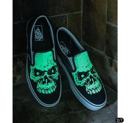 Glow in the Dark! Vans slip 2024 ons