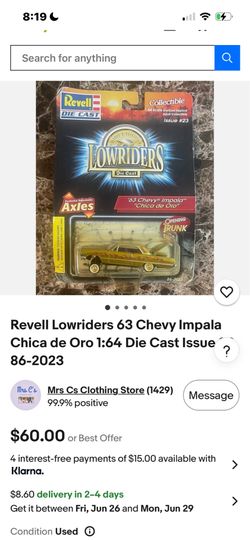 Impala DIE CAST 1:64 ‘63 Chevy Impala