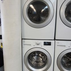 Kenmore Front Loading Washer And Stackable Gas Dryer Set 