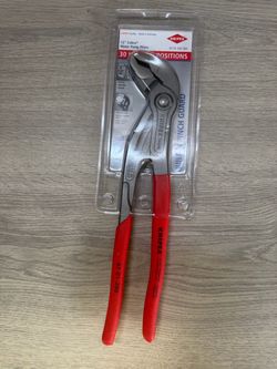KNIPEX Cobra Water Pump Pliers - 12in., Non-Slip Plastic, Steel, 2.75in. Jaw Capacity, Model# 87 01