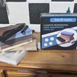 Wet Stone Knife Sharper Set
