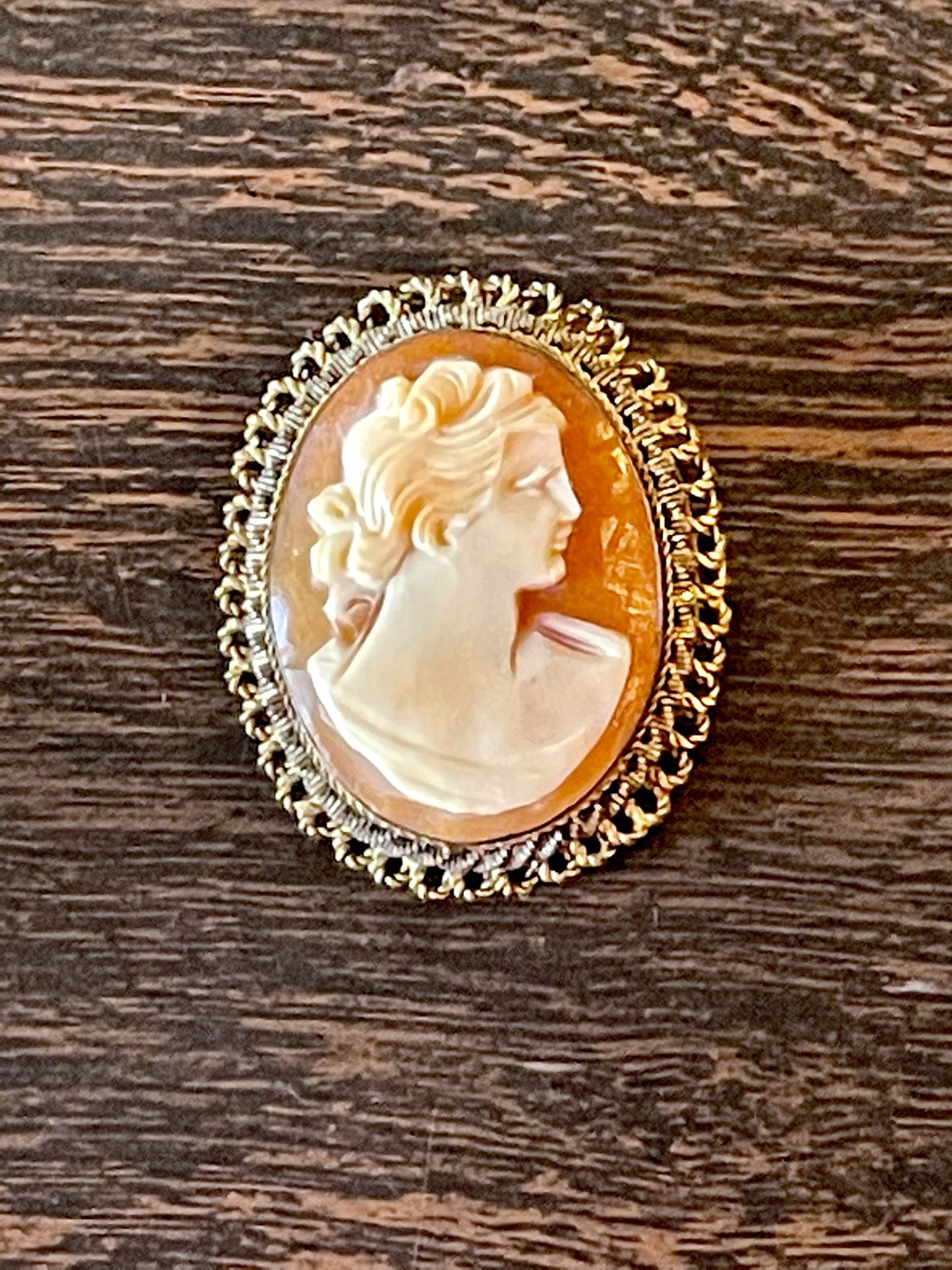 Victorian Carved Cameo Brooch