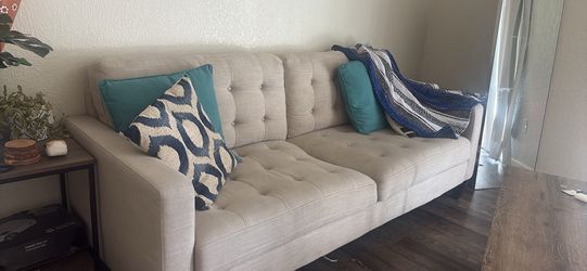 Modern Tufted Sofa/Couch – $60