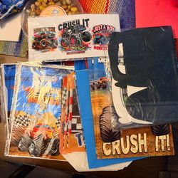 FREE Monster Truck Birthday Treat Bags