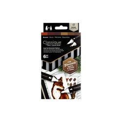 Spectrum Noir Classique Alcohol Markers 6/Pkg-Browns

