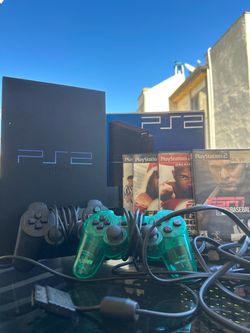 Ps2 In Box With Games and Memory Card