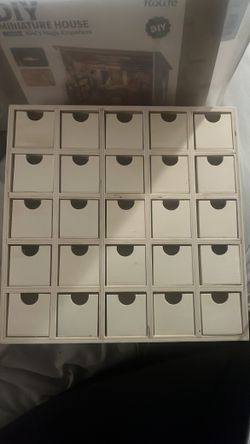 Blank wooden advent calendar
